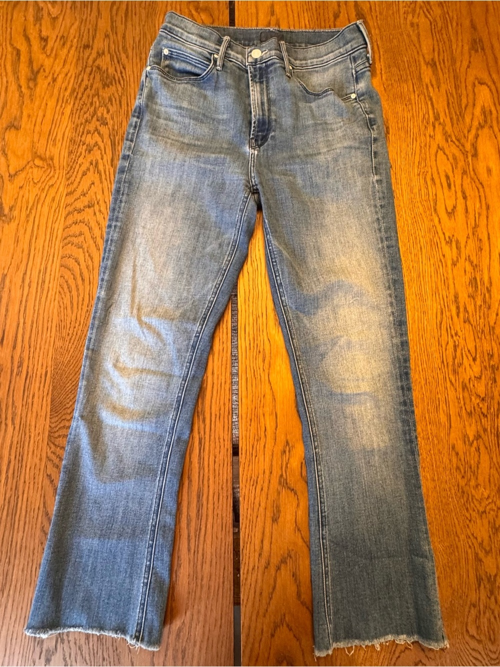 MOTHER THE RUNAWAY STEP FRAY JEANS Medium a night in Havana Kitty 27